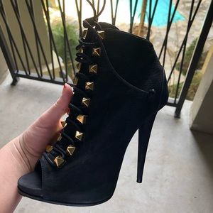 Giuseppe Zanotti tumbled suede alien boot